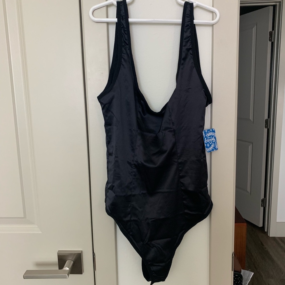 NWT free people black bodysuit